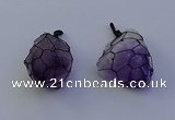 NGP7148 20*40mm - 30*45mm faceted nuggets amethyst pendants