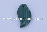 NGP715 15*37mm marquise natural malachite gemstone pendant