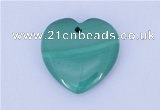 NGP716 30*30mm heart natural malachite gemstone pendant