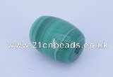 NGP719 11*14mm drum natural malachite gemstone pendant