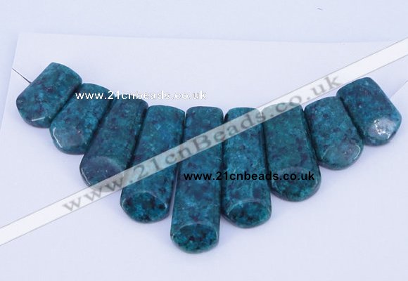 NGP72 Fashion chrysocolla gemstone pendants set jewelry wholesale