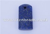 NGP724 14*29mm rectangle natural lapis lazuli gemstone pendant