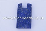 NGP725 18*32mm rectangle natural lapis lazuli gemstone pendant
