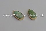 NGP7266 13*25mm faceted freeform amazonite pendants wholesale