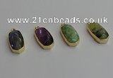 NGP7275 13*25mm faceted freeform labradorite pendants wholesale