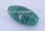 NGP735 18*36mm rice natural malachite gemstone pendant wholesale