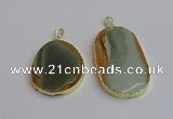 NGP7364 35*45mm - 40*55mm freeform imperial jasper pendants