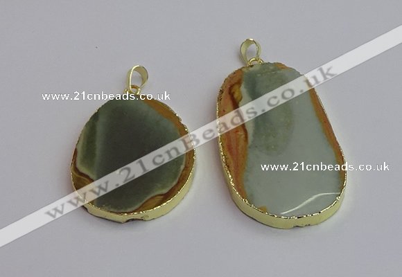 NGP7364 35*45mm - 40*55mm freeform imperial jasper pendants