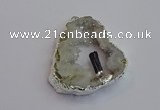 NGP7384 45*50mm - 50*55mm freeform druzy agate pendants