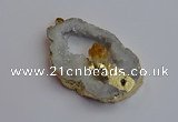 NGP7390 45*50mm - 50*55mm freeform druzy agate pendants