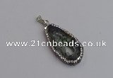 NGP7432 20*25mm - 20*35mm freeform druzy agate pendants