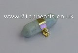 NGP7450 12*45mm sticks amazonite gemstone pendants wholesale