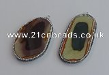 NGP7471 30*50mm - 35*55mm freeform imperial jasper beads