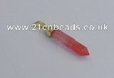 NGP7540 8*40mm sticks cherry quartz pendants wholesale