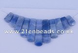 NGP76 Fashion blue lace agate gemstone pendants set jewelry wholesale