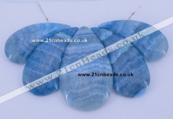 NGP78 Fashion blue lace agate gemstone pendants set jewelry wholesale