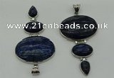 NGP8034 50*82mm - 52*86mm lapis lazuli pendant set jewelry