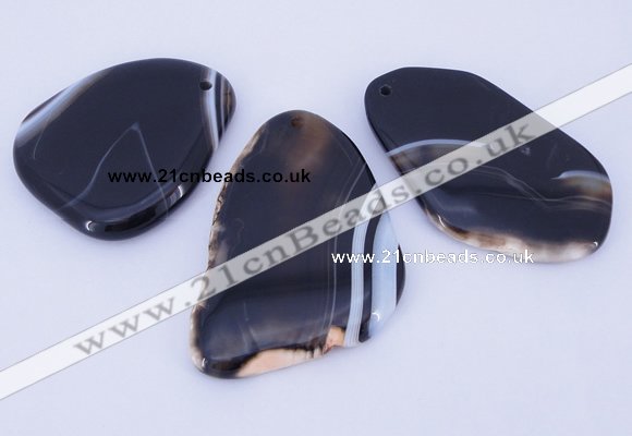 NGP860 5PCS 30-40mm*50-60mm freeform agate gemstone pendants