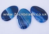 NGP861 5PCS 30-35mm*50-60mm freeform agate gemstone pendants