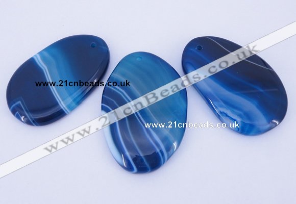 NGP861 5PCS 30-35mm*50-60mm freeform agate gemstone pendants