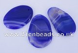 NGP862 5PCS 30-35mm*50-60mm freeform agate gemstone pendants