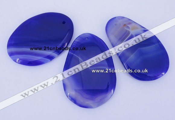 NGP862 5PCS 30-35mm*50-60mm freeform agate gemstone pendants