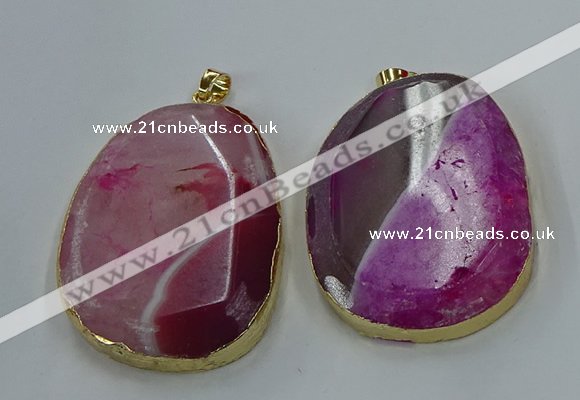 NGP8628 32*45mm - 46*48mm freeform druzy agate pendants wholesale