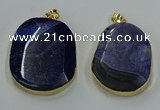 NGP8631 32*45mm - 46*48mm freeform druzy agate pendants wholesale