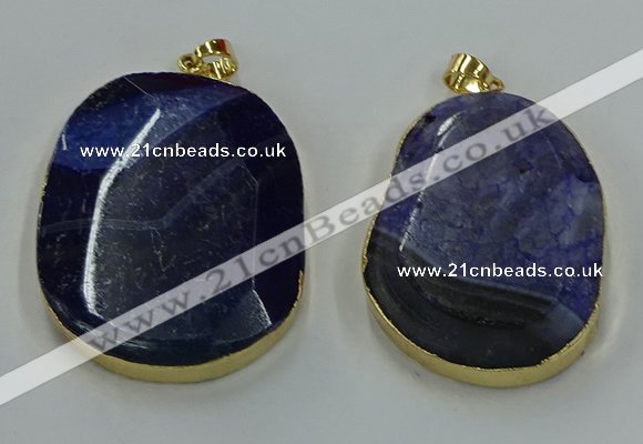 NGP8631 32*45mm - 46*48mm freeform druzy agate pendants wholesale