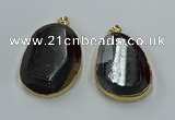 NGP8632 32*45mm - 46*48mm freeform druzy agate pendants wholesale