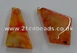 NGP8659 20*40mm - 40*50mm freeform agate pendants wholesale