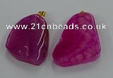 NGP8661 20*40mm - 40*50mm freeform agate pendants wholesale