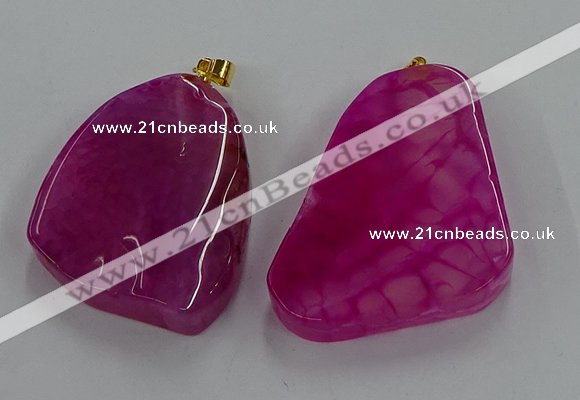 NGP8661 20*40mm - 40*50mm freeform agate pendants wholesale