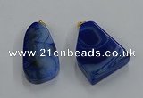 NGP8662 20*40mm - 40*50mm freeform agate pendants wholesale