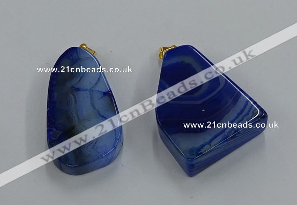 NGP8662 20*40mm - 40*50mm freeform agate pendants wholesale