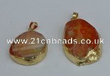 NGP8688 28*35mm - 30*40mm freeform agate pendants wholesale