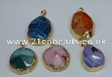 NGP8695 28*35mm - 30*40mm freeform agate pendants wholesale