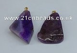 NGP8707 25*40mm – 35*50mm freeform agate pendants wholesale