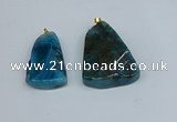 NGP8709 25*40mm – 35*50mm freeform agate pendants wholesale