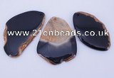 NGP872 5PCS 35-45mm*60-75mm freeform agate gemstone pendants