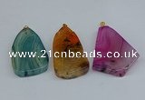 NGP8722 28*38mm - 40*45mm freeform agate pendants wholesale