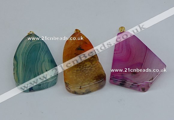 NGP8722 28*38mm - 40*45mm freeform agate pendants wholesale