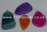 NGP8732 28*40mm - 30*54mm freeform agate pendants wholesale