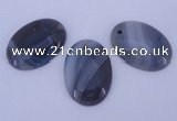 NGP874 5PCS 24*34mm oval agate gemstone pendants wholesale