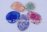 NGP877 5PCS 40-50mm*50-70mm freeform agate gemstone pendants