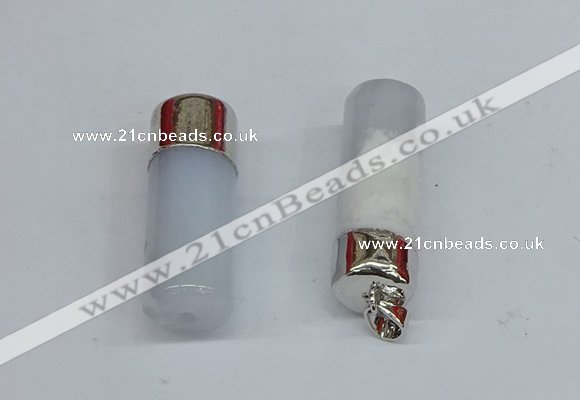NGP8784 14*40mm tube agate gemstone pendants wholesale