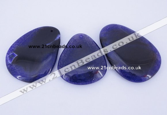 NGP879 5PCS 40-45mm*50-65mm freeform agate gemstone pendants