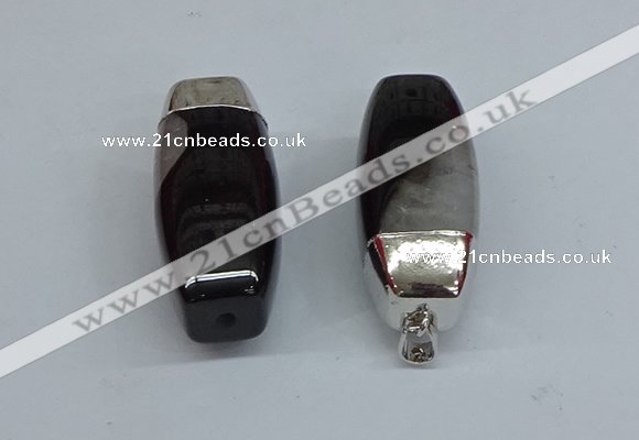 NGP8791 20*45mm rice agate gemstone pendants wholesale