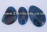 NGP880 5PCS 30-50mm*55-70mm freeform agate gemstone pendants