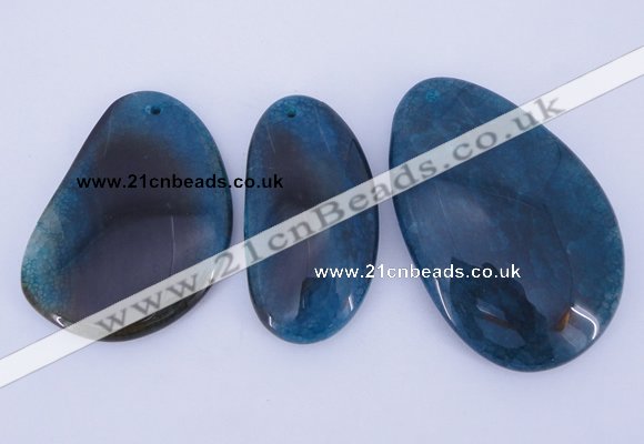 NGP880 5PCS 30-50mm*55-70mm freeform agate gemstone pendants